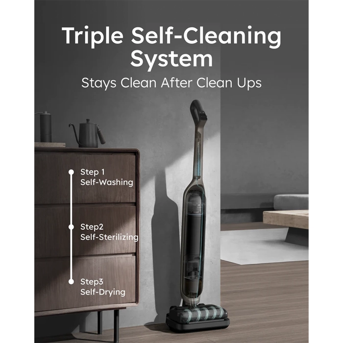 Anker Eufy Mach V1 Ultra (Steam Version) All-in-one Cordless Stickvac With Always-clean Mop-101862 Anker Eufy Mach V1 Ultra (Steam Version) All-in-one Cordless Stickvac With Always-clean Mop-101862