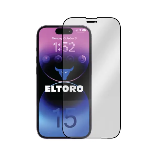 Eltoro Double Strong CF Screen Protector for iPhone 15 Plus - Clear/Black-0