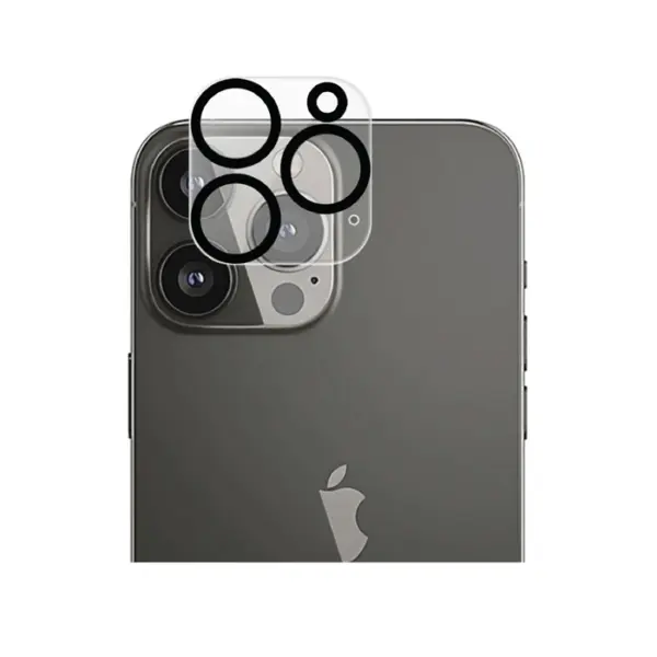 Eltoro Camera Glass AR with Silicone Ring for iPhone 15 Pro/15 Pro Max - Clear-0
