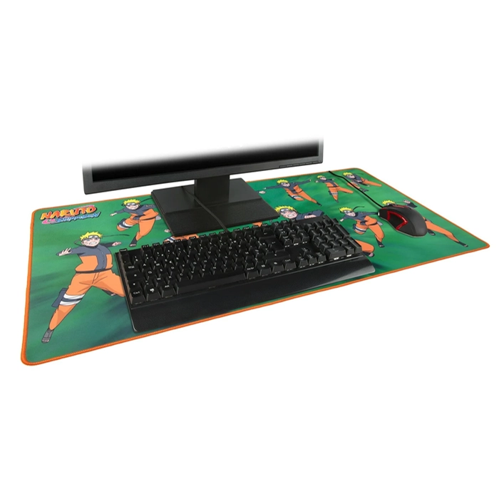 Konix Naruto Shippuden Xxl Mouse Pad Green And Orange-102024 Konix Naruto Shippuden Xxl Mouse Pad Green And Orange-102024