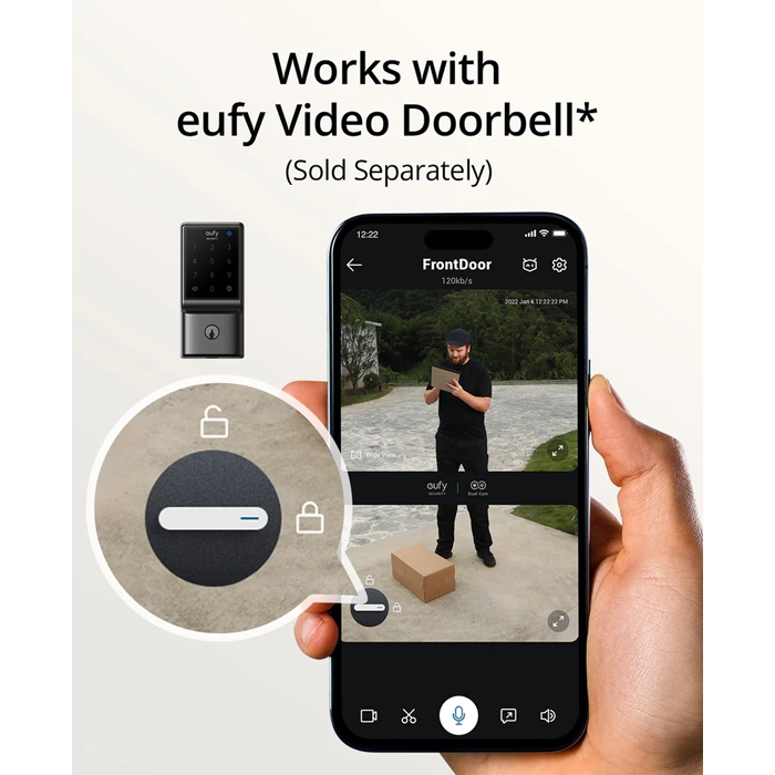 Anker Eufy Smart Lock With Built-in-wifi Control From Anywhere - t8502-102760 Anker Eufy Smart Lock With Built-in-wifi Control From Anywhere - t8502-102760