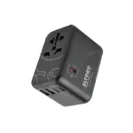 Eltoro 65W Travel Bull Adapter PD GaN Tech USB-A 2 Ports/USB-C 3 Ports - Black-0