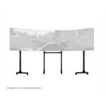 Next Level Free Standing Triple Monitor Stand-101135