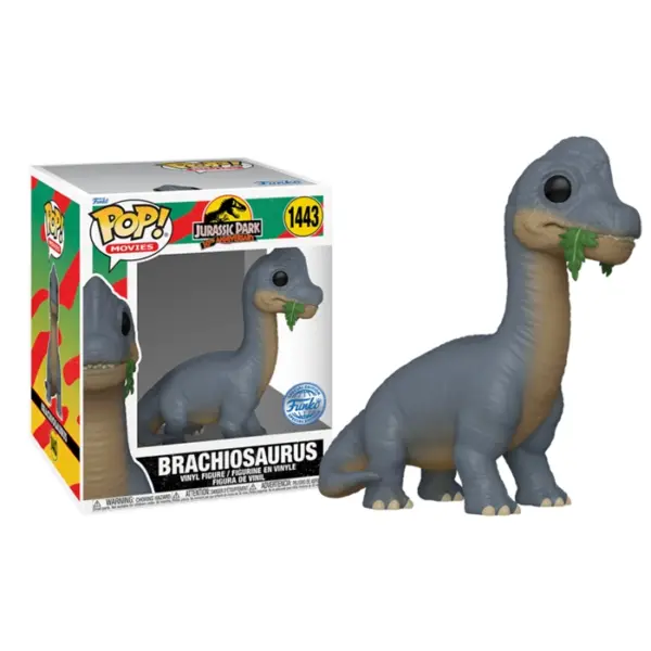 Funko Pop Super! Movies: Jurassic Park - Brachiosaurus (Exc)-0