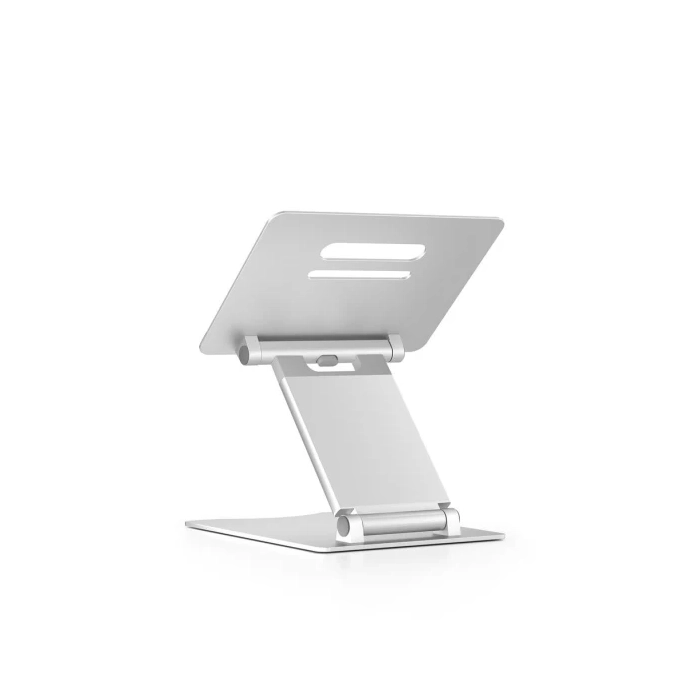 Adjustable Laptop Riser Aluminum 10-15.6inch Laptop Notebook Tablet Foldable Stand - Silver-thumbnail Adjustable Laptop Riser Aluminum 10-15.6inch Laptop Notebook Tablet Foldable Stand - Silver-thumbnail