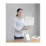 Adjustable Laptop Riser Aluminum 10-15.6inch Laptop Notebook Tablet Foldable Stand - Silver-104190