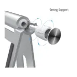 Adjustable Tablet Stand For Tablets & smartphones - Silver-104210