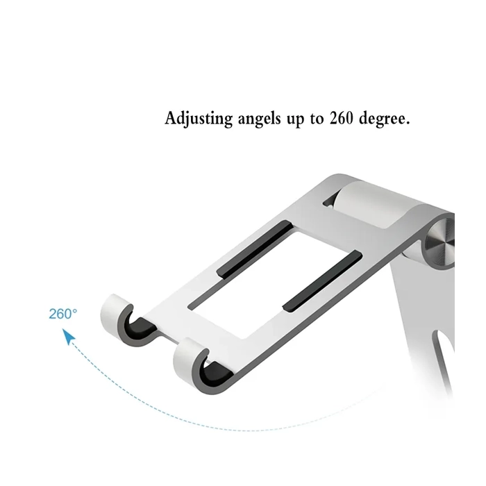 Adjustable Tablet Stand For Tablets & smartphones - Silver-104212 Adjustable Tablet Stand For Tablets & smartphones - Silver-104212
