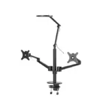 Dual Monitor Stand With Lamp (Ol-2lt)-0