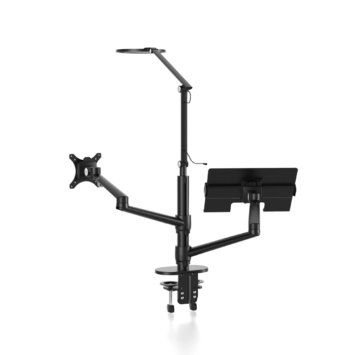 Monitor & Laptop Stand Arm With Lamp (Ol-3lt)-104448 Monitor & Laptop Stand Arm With Lamp (Ol-3lt)-104448