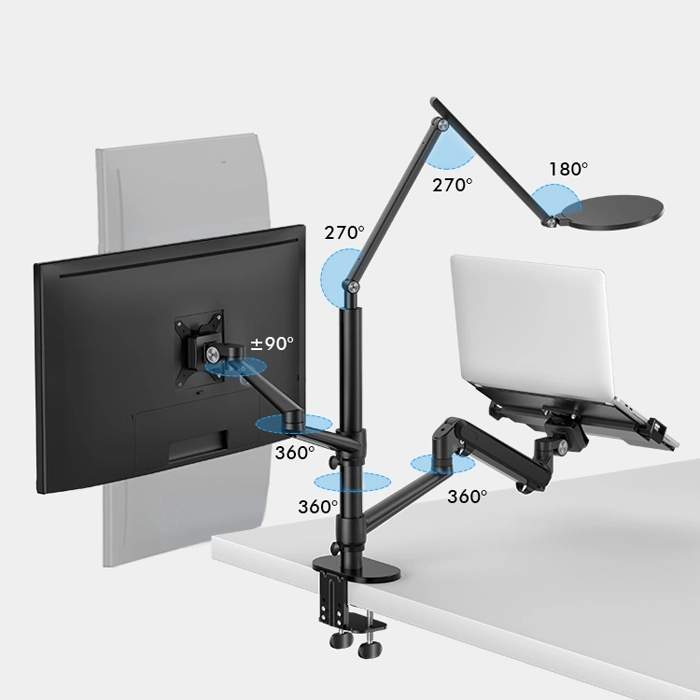 Monitor & Laptop Stand Arm With Lamp (Ol-3lt)-104450 Monitor & Laptop Stand Arm With Lamp (Ol-3lt)-104450