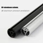 Multifunction Computer Floor Stand For Laptop/tablet/phone Holder Height/angle Adjustable With Wheel Aluminum Up-9l - Black-104514