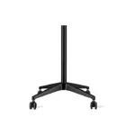 Multifunction Computer Floor Stand For Laptop/tablet/phone Holder Height/angle Adjustable With Wheel Aluminum Up-9l - Black-104517