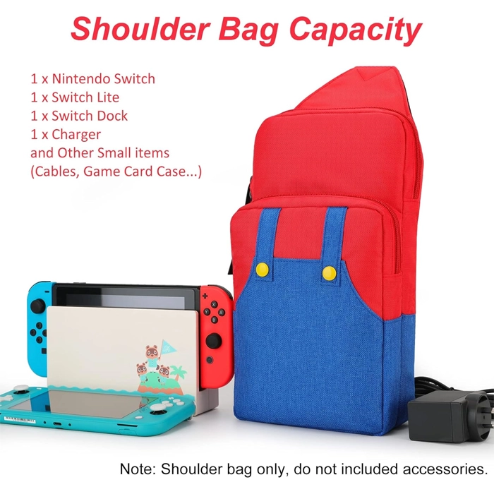 Nintendo: Owngen Cute Travel Bag For Nintendo Switch/ Lite / Oled - Mario-103960 Nintendo: Owngen Cute Travel Bag For Nintendo Switch/ Lite / Oled - Mario-103960