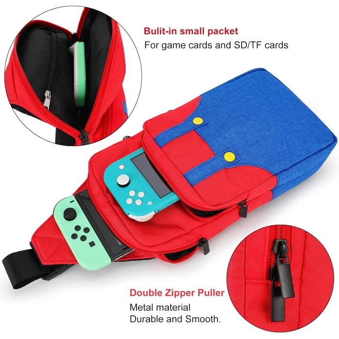 Nintendo: Owngen Cute Travel Bag For Nintendo Switch/ Lite / Oled - Mario-103957 Nintendo: Owngen Cute Travel Bag For Nintendo Switch/ Lite / Oled - Mario-103957