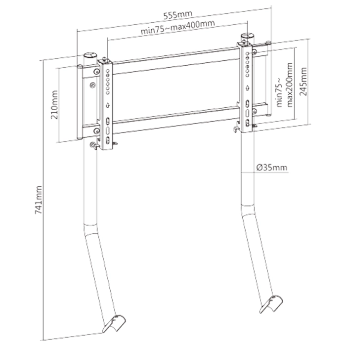 Lumi Single Monitor Mount For Cockpit Lrs09-sr01-104594 Lumi Single Monitor Mount For Cockpit Lrs09-sr01-104594