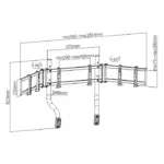 Lumi Triple Monitor Mount (Lrs07-sr02) For Lrs07-bs Racing Simulator Cockpit Seat-104623