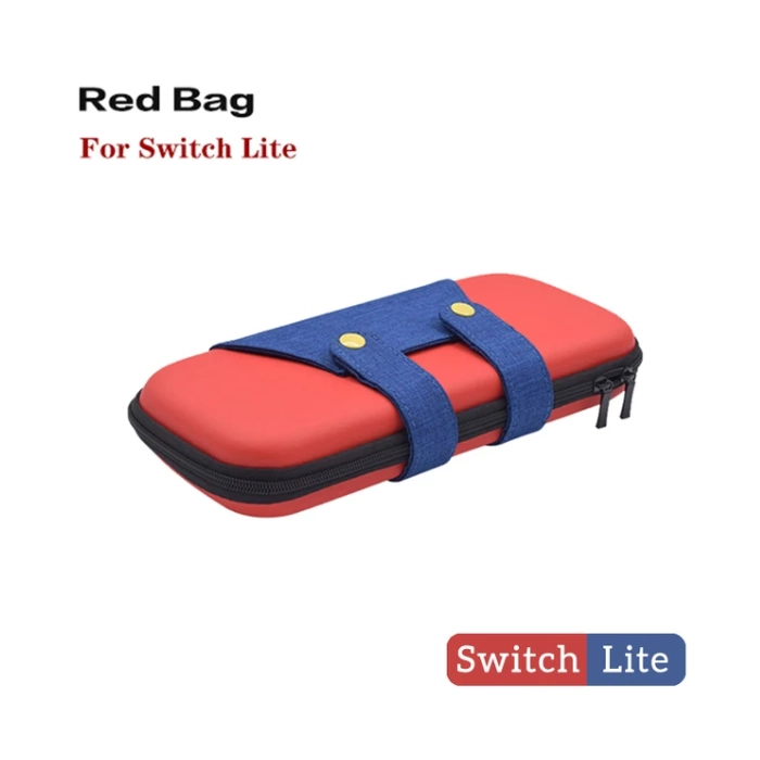 Nintendo: Portable Case Storage Bag Hardshell Pouch For Lite Console - Blue/red-0