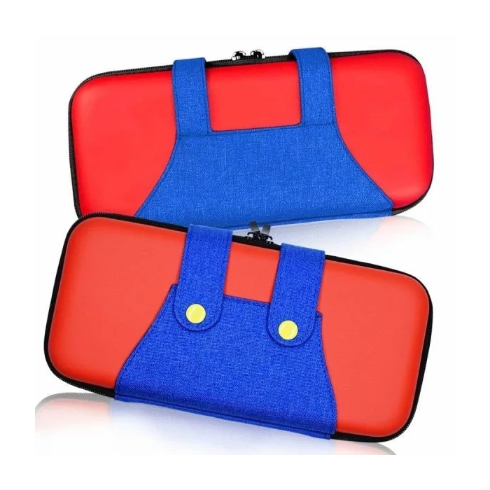 Nintendo: Portable Case Storage Bag Hardshell Pouch For Lite Console - Blue/red-103978 Nintendo: Portable Case Storage Bag Hardshell Pouch For Lite Console - Blue/red-103978