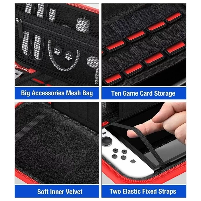 Nintendo: Portable Case Storage Bag Hardshell Pouch For Lite Console - Blue/Green-103990 Nintendo: Portable Case Storage Bag Hardshell Pouch For Lite Console - Blue/Green-103990