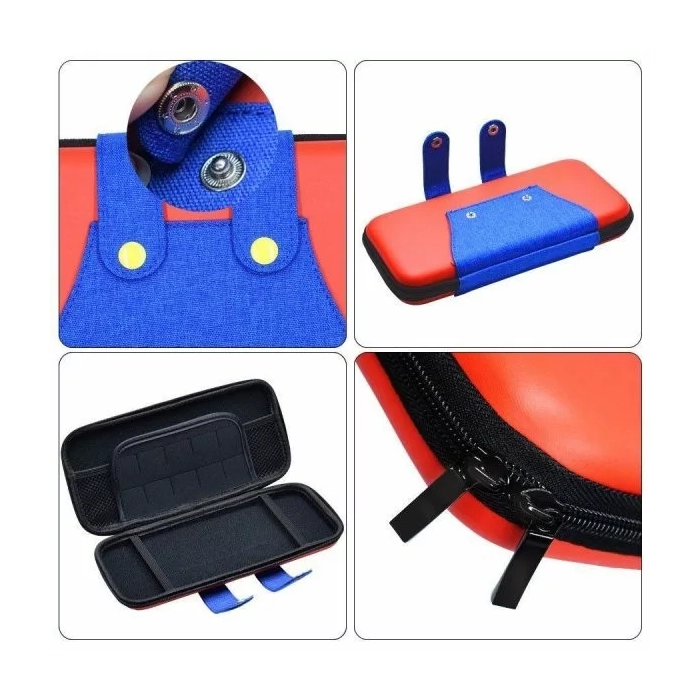 Nintendo: Portable Case Storage Bag Hardshell Pouch For Lite Console - Blue/red-103980 Nintendo: Portable Case Storage Bag Hardshell Pouch For Lite Console - Blue/red-103980