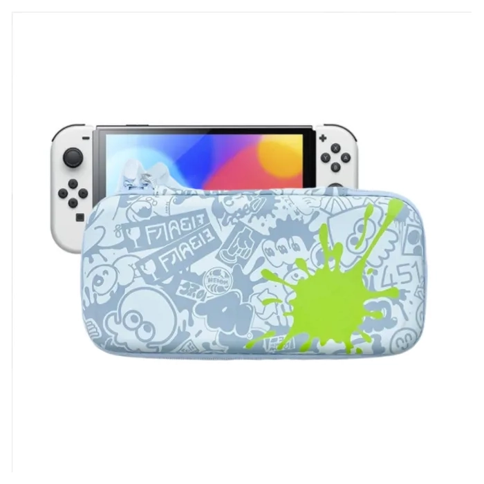 Nintendo Switch Oled Storage Bag Splatoon 3 - White-104007 Nintendo Switch Oled Storage Bag Splatoon 3 - White-104007