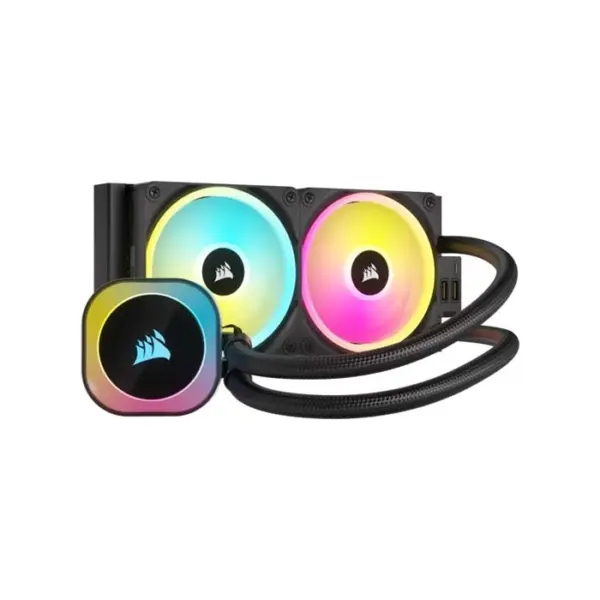 Corsair Icue Link H100i Rgb 240mm Aio Liquid Cpu Cooler - Black CW-9061001-WW-0