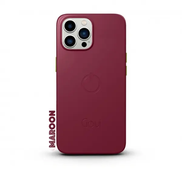 Goui Magnetic Cover For Iphone 15 Pro 6.1 Inch - Maroon-0
