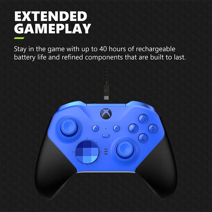 Xbox Elite Core Wireless Controller Series 2 - Blue/ Black-104246 Xbox Elite Core Wireless Controller Series 2 - Blue/ Black-104246