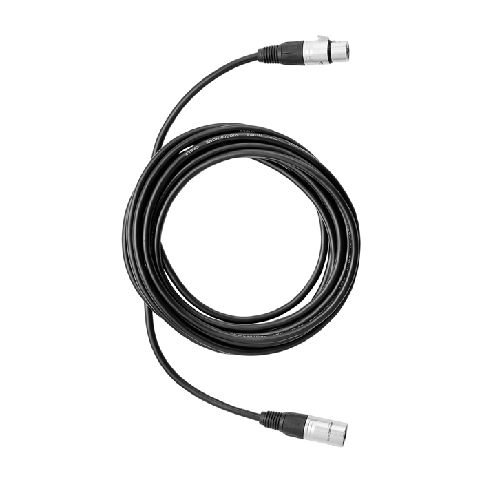 Amazon Basics 2-pack Xlr Microphone Cable Male To Female For Speaker Or Pa System, All Copper Conductors, 6mm Pvc Jacket, 15 Ft - Black-104741 Amazon Basics 2-pack Xlr Microphone Cable Male To Female For Speaker Or Pa System, All Copper Conductors, 6mm Pvc Jacket, 15 Ft - Black-104741