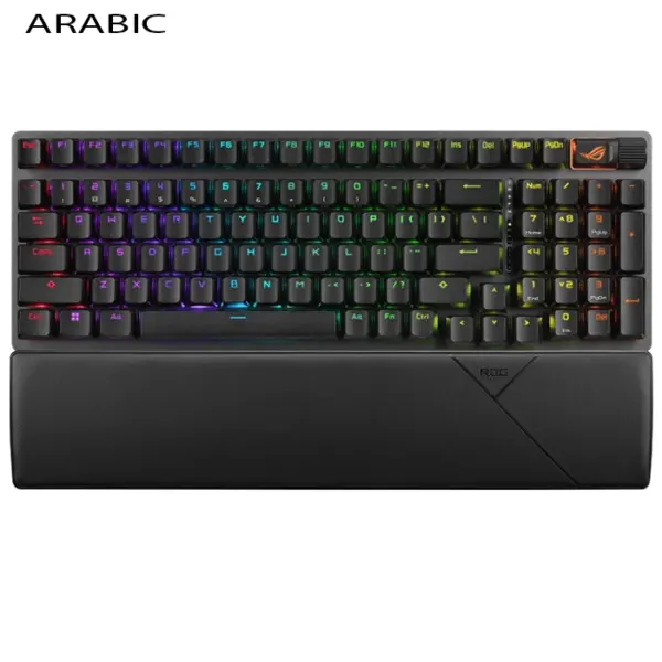 Asus Rog Strix Scope II 96% Wireless Rog Nx Snow Switch Mechanical Keyboard - Arabic-0