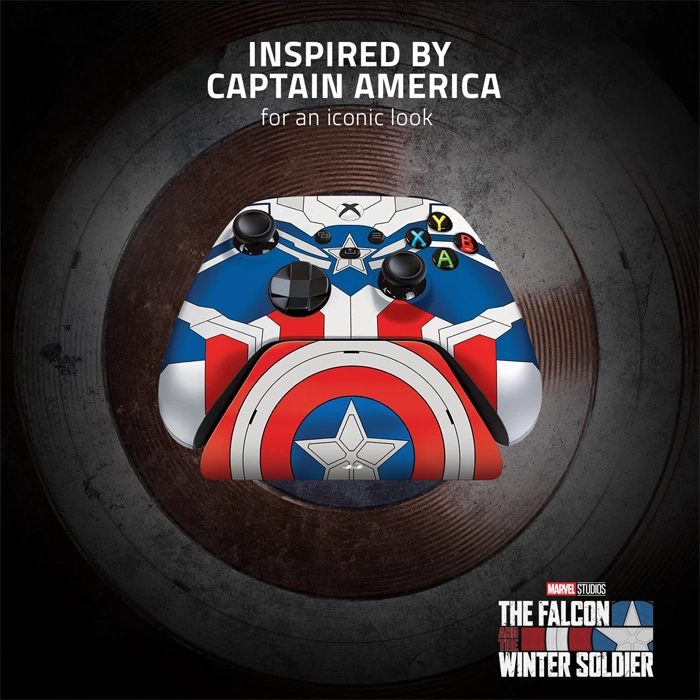 Razer Limited Edition Xbox Series X|s And Xbox One Wireless Controller With Charging Stand – Captain America-105038 Razer Limited Edition Xbox Series X|s And Xbox One Wireless Controller With Charging Stand – Captain America-105038