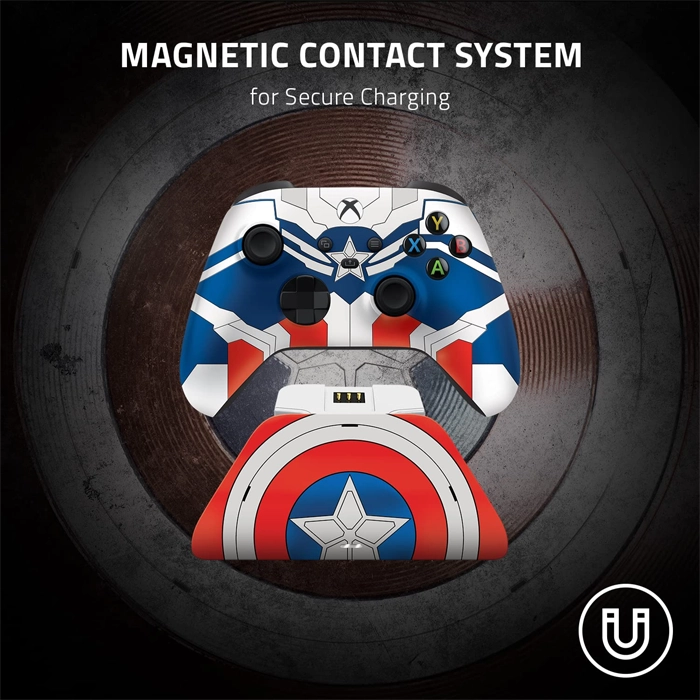 Razer Limited Edition Xbox Series X|s And Xbox One Wireless Controller With Charging Stand – Captain America-105043 Razer Limited Edition Xbox Series X|s And Xbox One Wireless Controller With Charging Stand – Captain America-105043