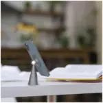 Powerology Desktop Conical Magsafe Phone Holder With 17*n5 Magnets - Dark Grey-105105