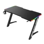 Gamvity Z-shaped (140x60x73)cm Gaming E-sports Desk With Led Rgb Light - Black Zp3-1400-0