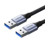 Ugreen Usb-a Male To Usb-a Male Usb 3.0 Alu Case Braided Cable 2m-0