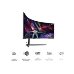 Samsung 57 Inch Odyssey Neo G9 G95nc Dual Uhd Curved Gaming Monitor 240hz Refresh Rate 1ms(Gtg) Response Time - White-106330