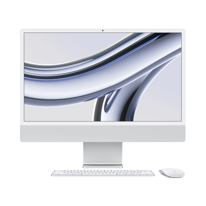 Apple Imac M3 24-inch 4.5k Retina Display With 8‑core Cpu 10‑core Gpu 24gb 1tb Ssd - Silver (Arabic)-0