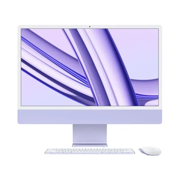 Apple Imac M3 24-inch 4.5k Retina Display With 8‑core Cpu 10‑core Gpu 8gb 512gb Ssd - Purple (Arabic)-0