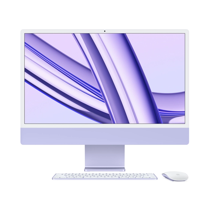 Apple Imac M3 24-inch 4.5k Retina Display With 8‑core Cpu 10‑core Gpu 8gb 512gb Ssd - Purple (Arabic)-0