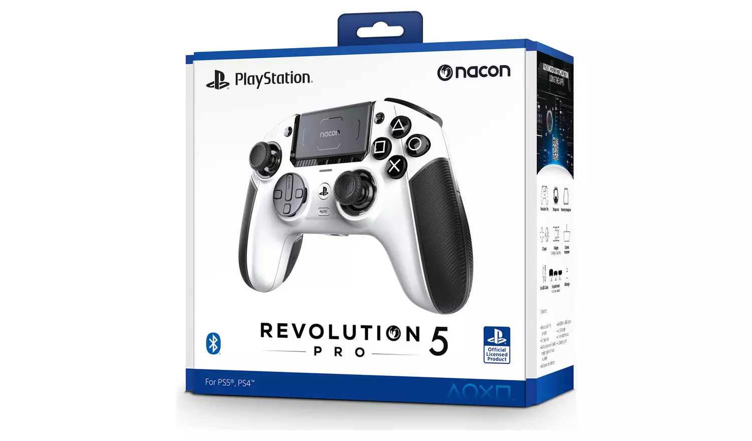 Nacon Revolution 5 Pro Wireless Controller Ps4/ps5 – White-107637 Nacon Revolution 5 Pro Wireless Controller Ps4/ps5 – White-107637