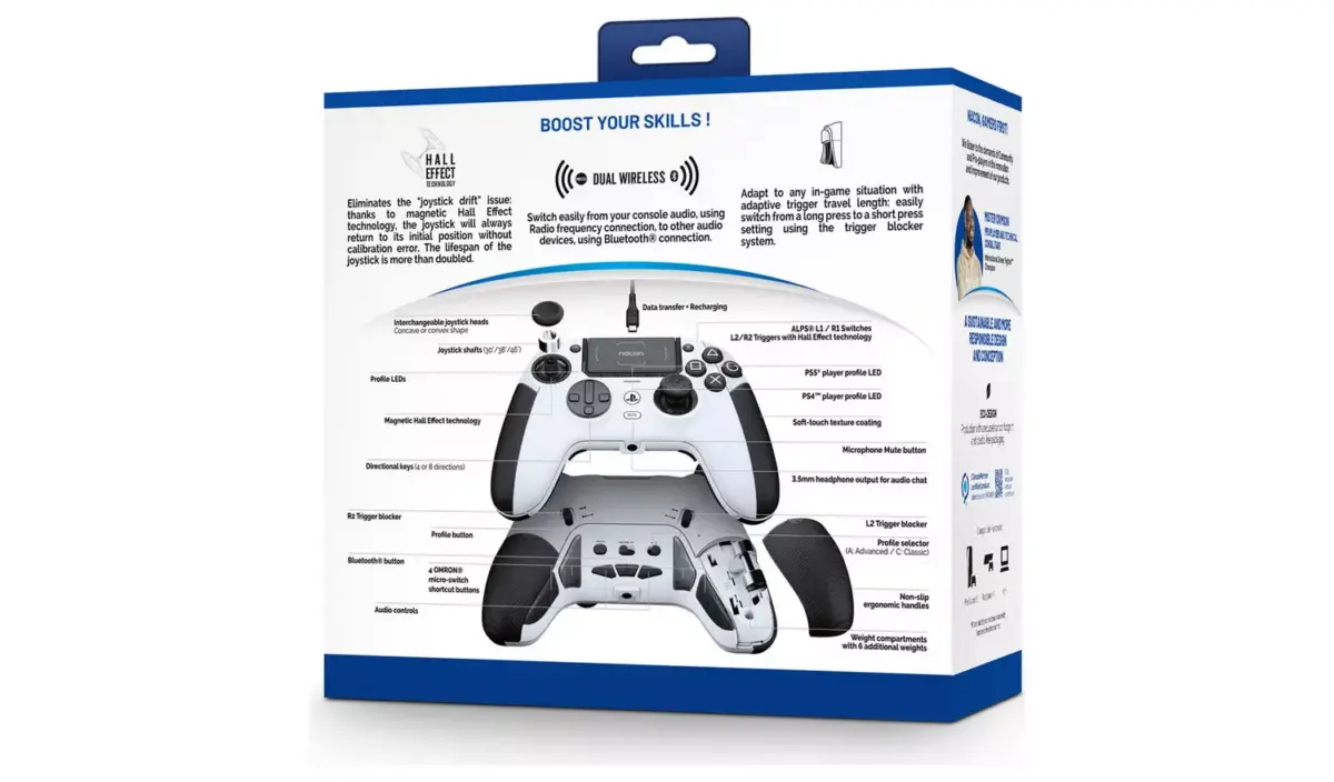 Nacon Revolution 5 Pro Wireless Controller Ps4/ps5 – White-107638
