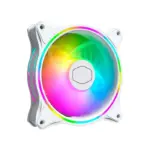 Cooler Master MFL-B2DW-18NPA-R1 FN1416 MasterFan MF120 Halo White Edition PC Case Fan with RGB-0