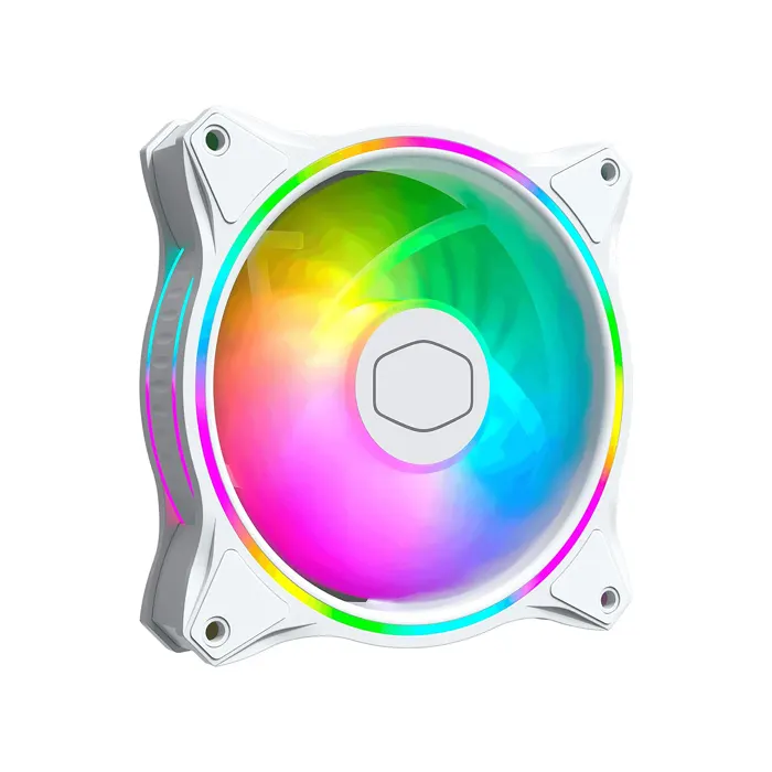 Cooler Master MFL-B2DW-18NPA-R1 FN1416 MasterFan MF120 Halo White Edition PC Case Fan with RGB-0