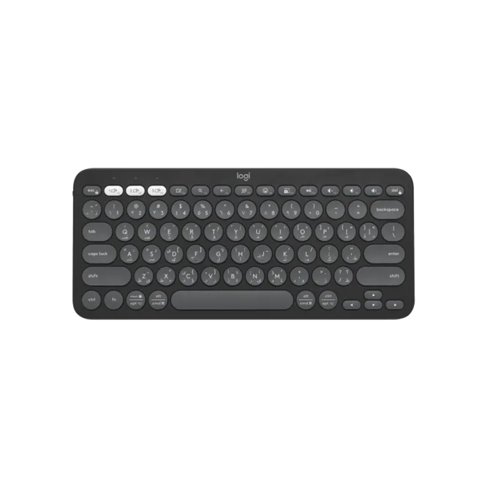 Logitech Keyboard Pebble Keys 2 K380s Bluetooth Keyboard - Tonal Graphite (English/arabic)-0