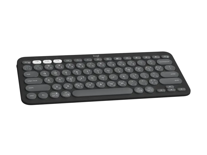 Logitech Keyboard Pebble Keys 2 K380s Bluetooth Keyboard - Tonal Graphite (English/arabic)-107680 Logitech Keyboard Pebble Keys 2 K380s Bluetooth Keyboard - Tonal Graphite (English/arabic)-107680