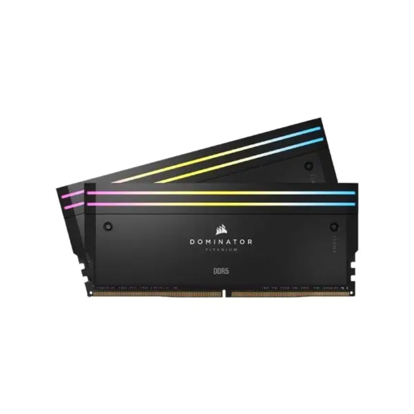 Corsair Dominator Titanium Rgb Ddr5 - 64gb (2x32gb) 6400mt/s Cl32 Memory Kit - Black-0