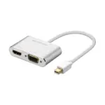 Ugreen Mini Dp To Hdmi + Vga Converter (Silver)-0