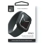 Viva Madrid Fino Slim Screen Case With Glass Sheild For Apple Watch 45mm - Black-0