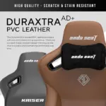 Andaseat Kaiser 3 Series Premium Ergonomic Gaming Chair Large - Bentley Brown-108995
